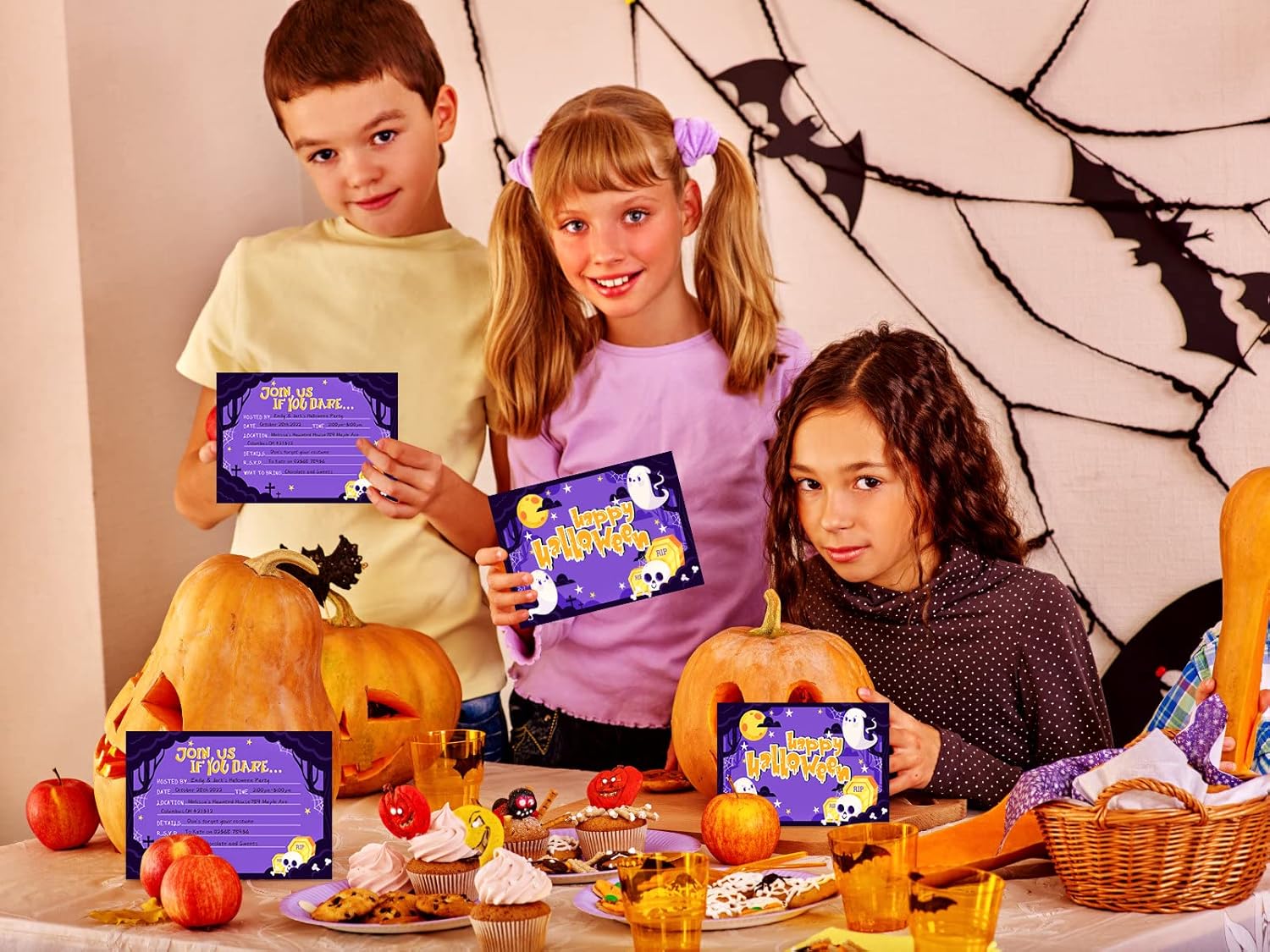 FaCraft Halloween Party Invitations 12pcs with Envelopes