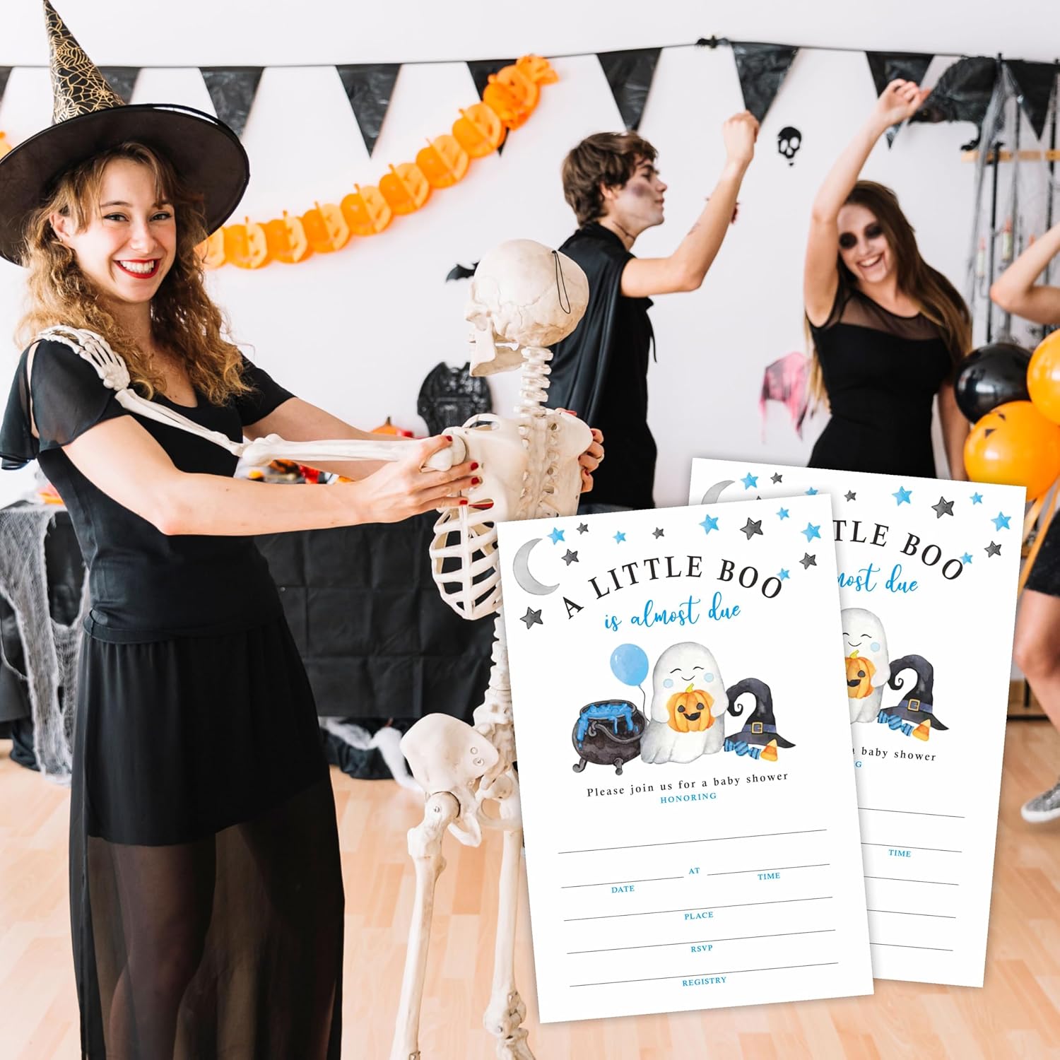 25 Halloween Baby Shower Invitations With Envelopes