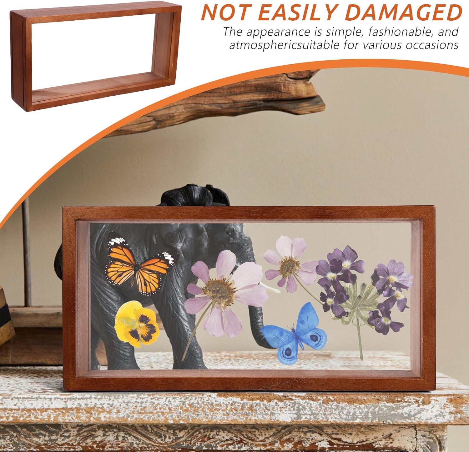 Abaodam Dried Flowers Shadow Box Frame Display Case