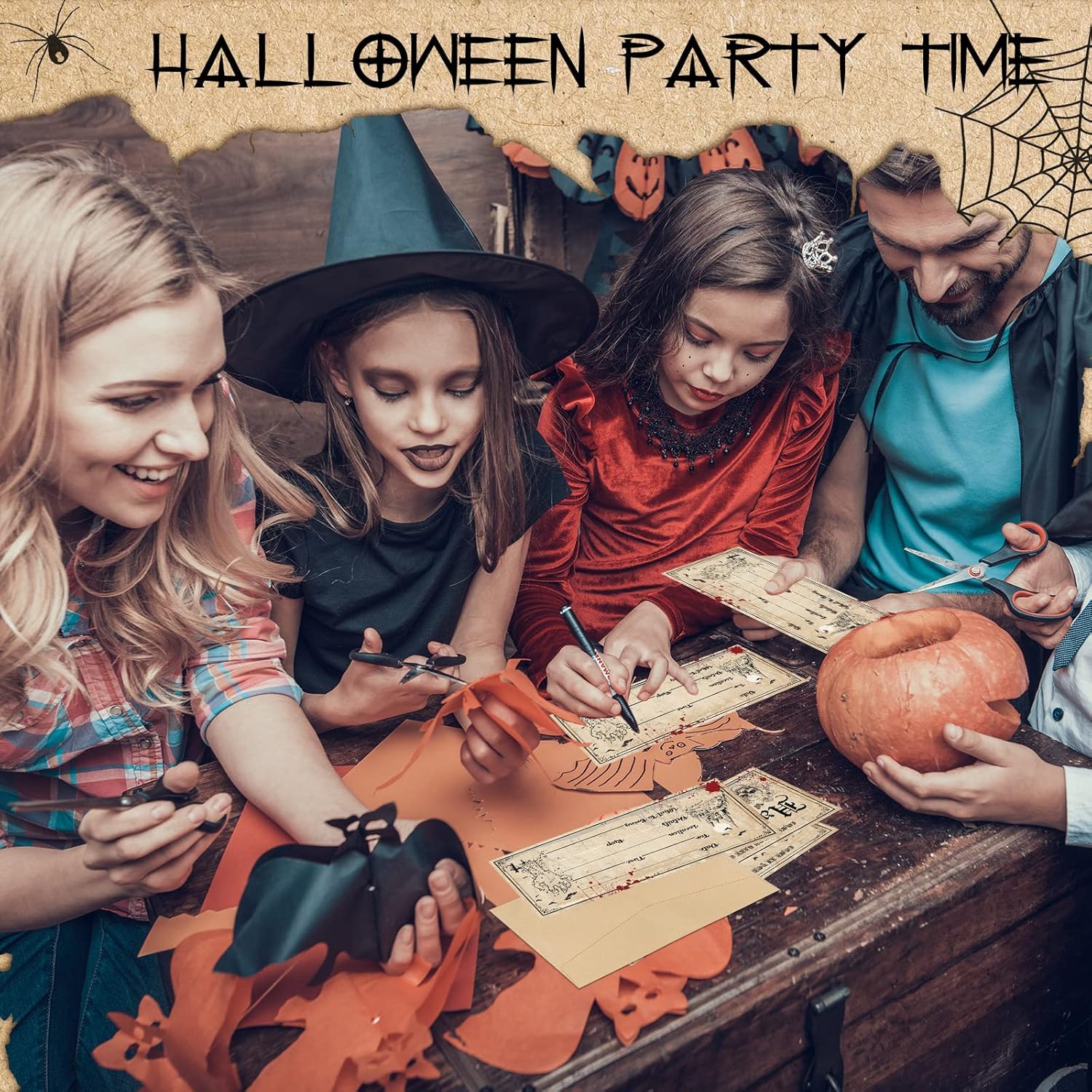Geelin Halloween Party Invitations 30 Pcs with Envelopes