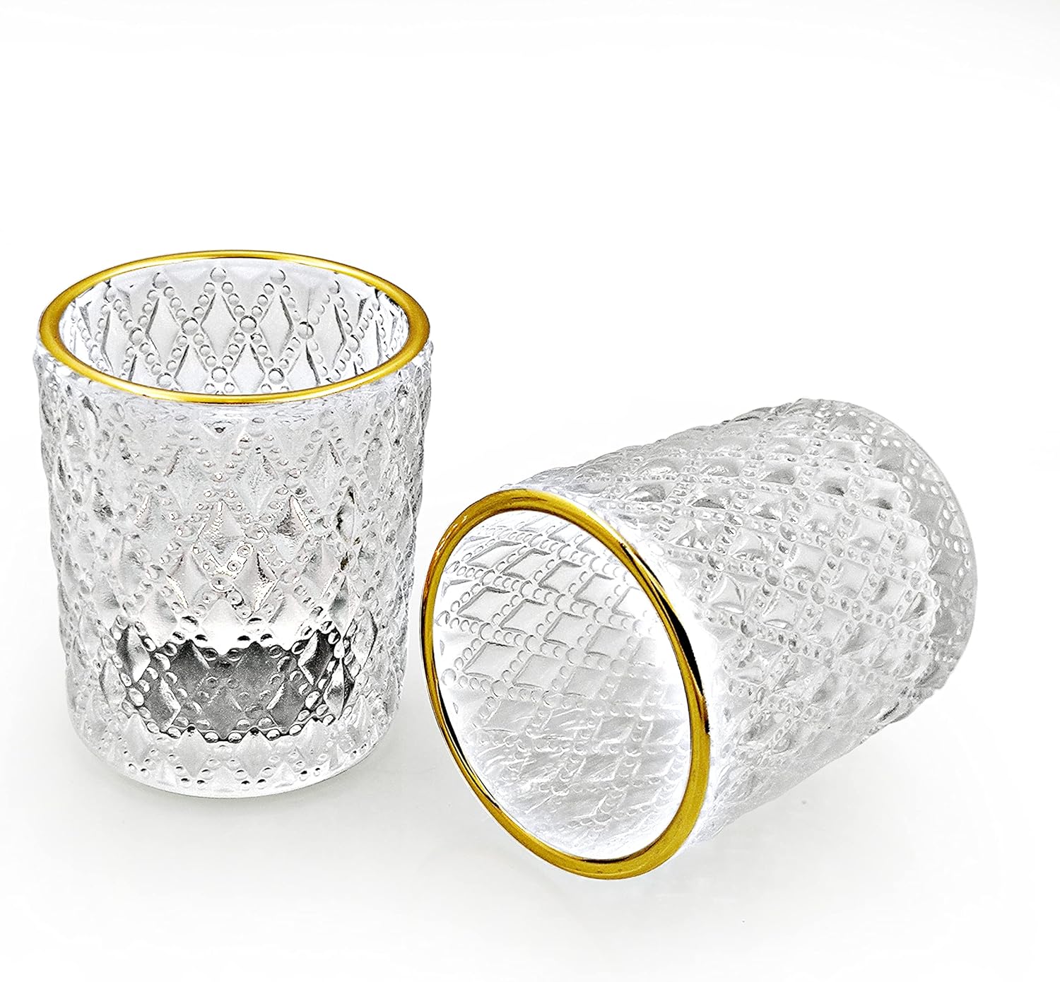 SHMILMH Clear Votive Candle Holders Set of 12