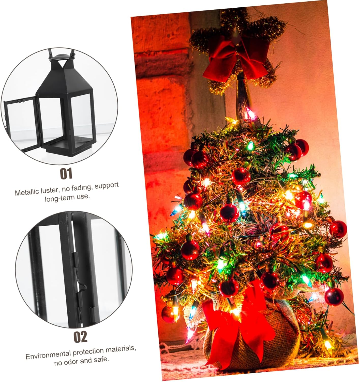 Cabilock Vintage Wrought Iron Wind Lantern Candleholder