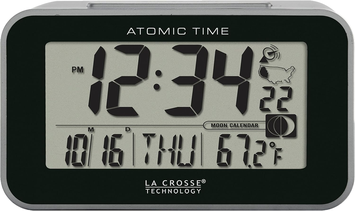 La Crosse Technology Atomic LCD Alarm Clock 617-1270