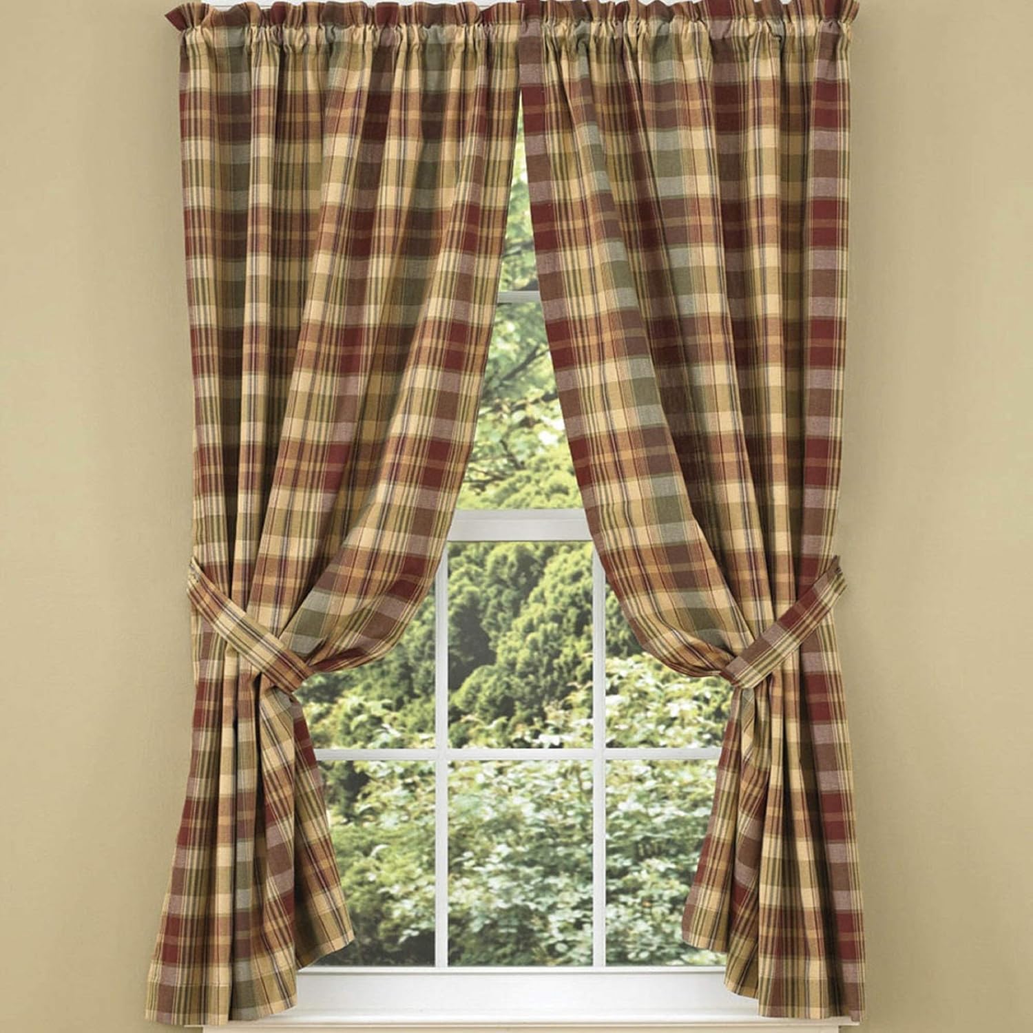 Park Designs Saffron Beige Panels 63 Inch Pair