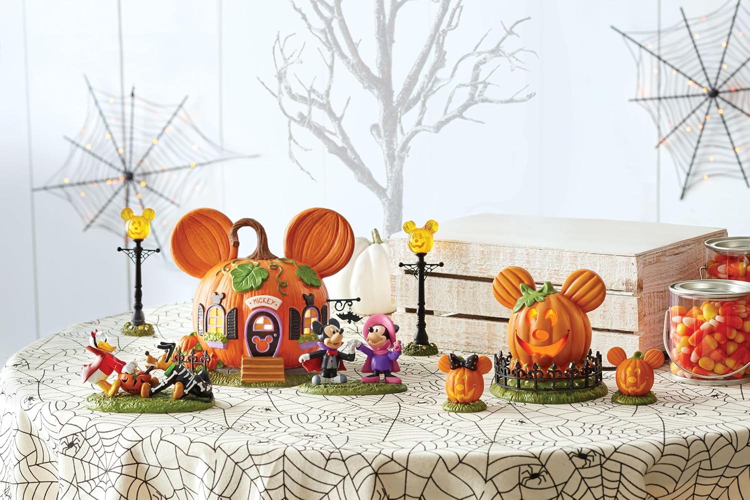 Department 56 Disney Halloween Pumpkin Town House Light Building