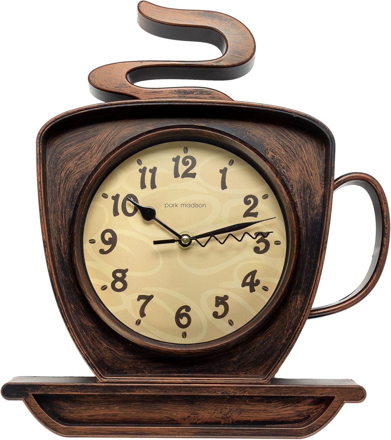 Park Madison Coffee Cappuccino 125 Inch Wall Clock