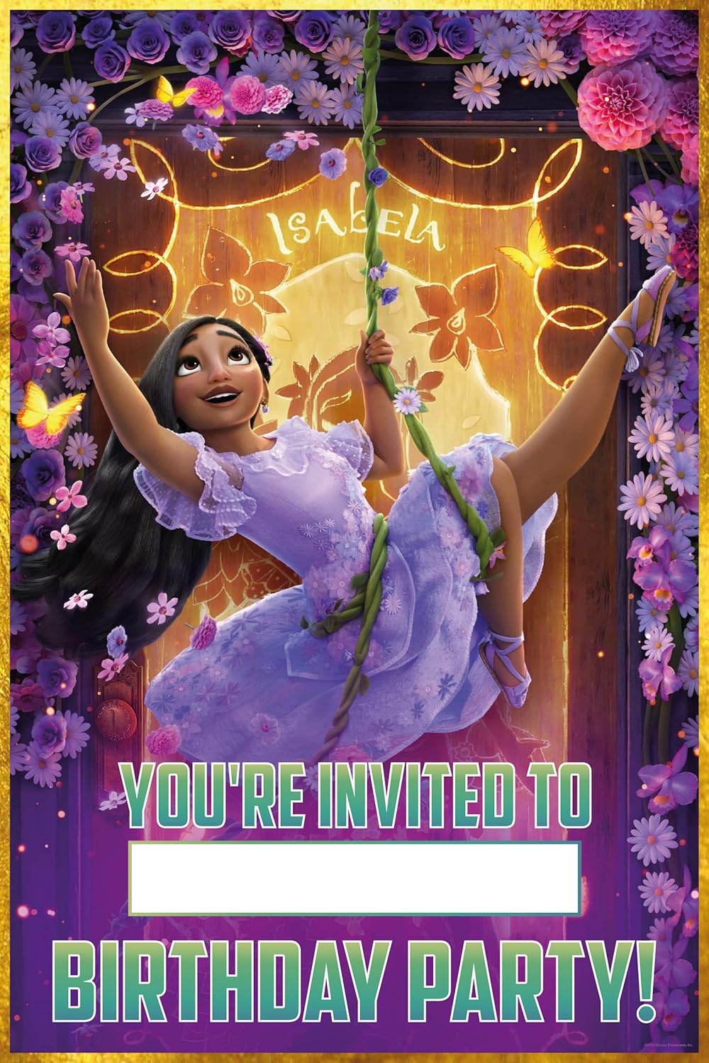 20 Piece Magical Family Birthday Invite Set - Lightweight Vibrant Easy to Fill