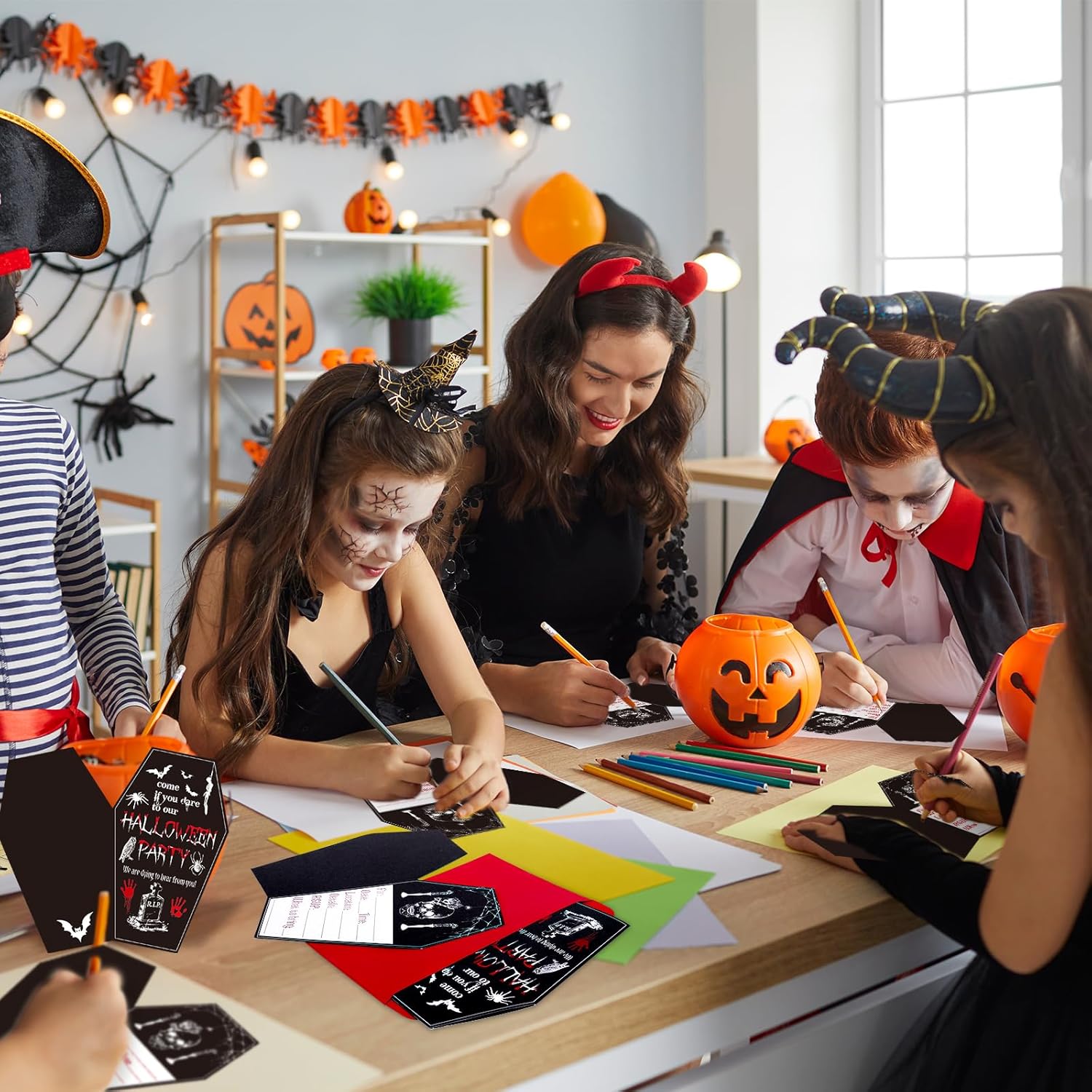 Halloween Party Invitation Cards and Envelopes 20 Pieces