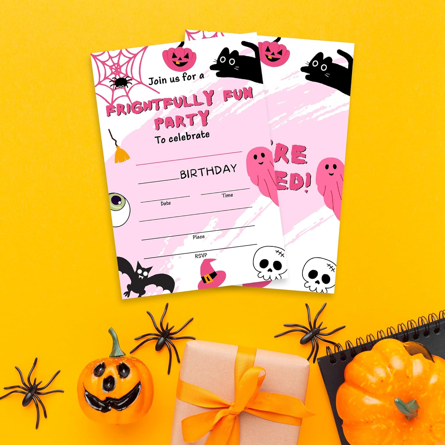 Cudwid Halloween Party Invitations 20 Fill In