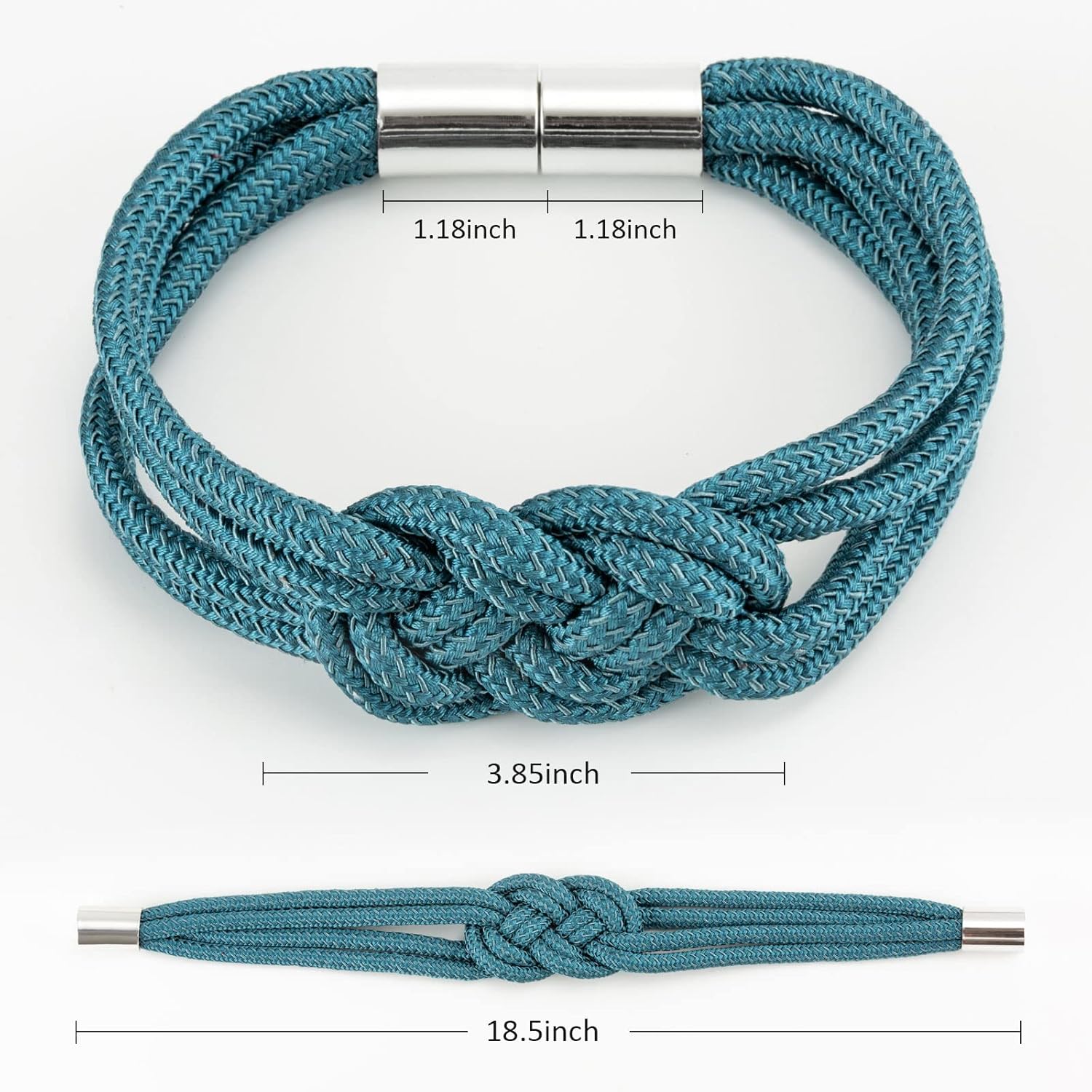 NICEEC 4 Pack Magnetic Curtain Tiebacks Teal