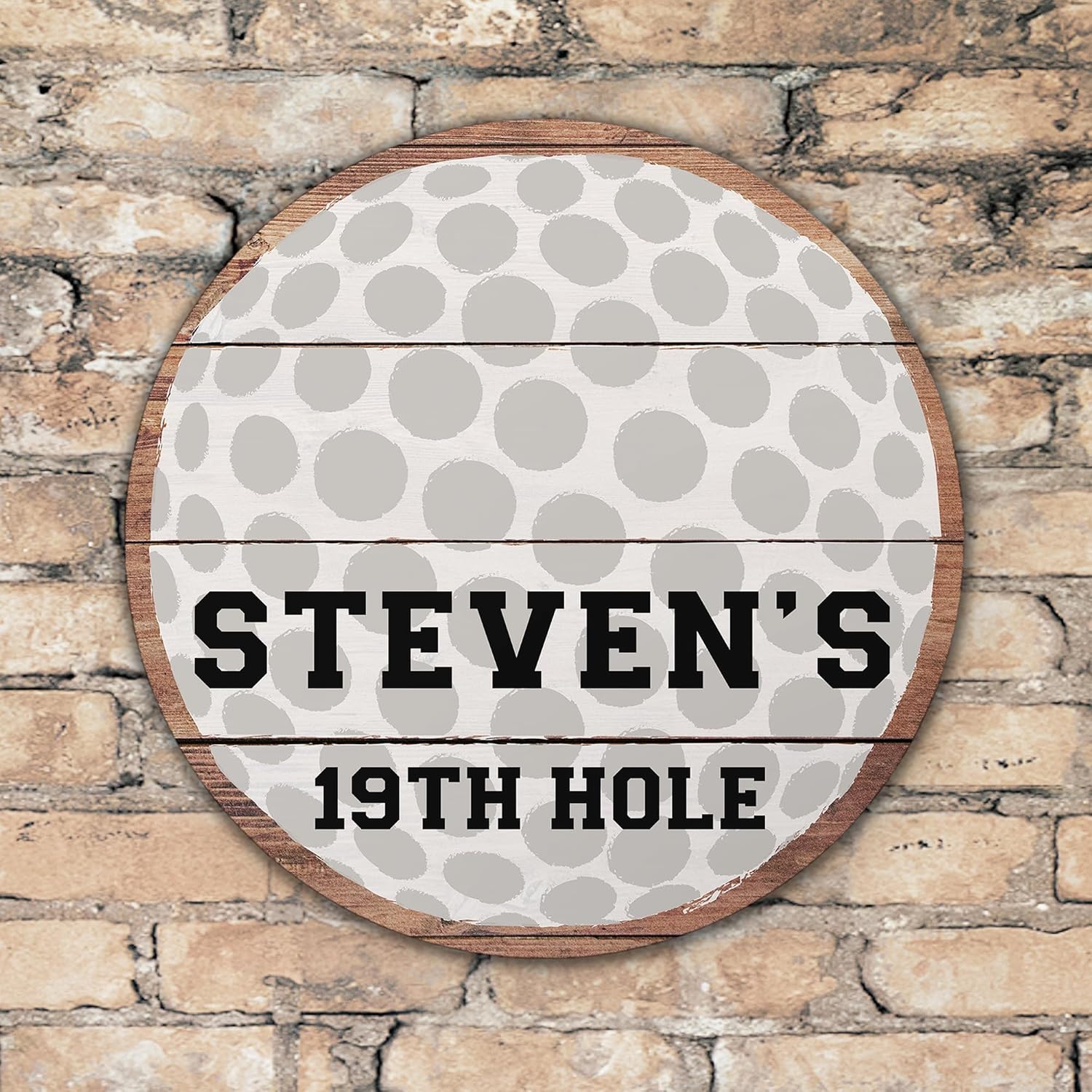 Personalization Universe Golf Ball Personalized Wall Art