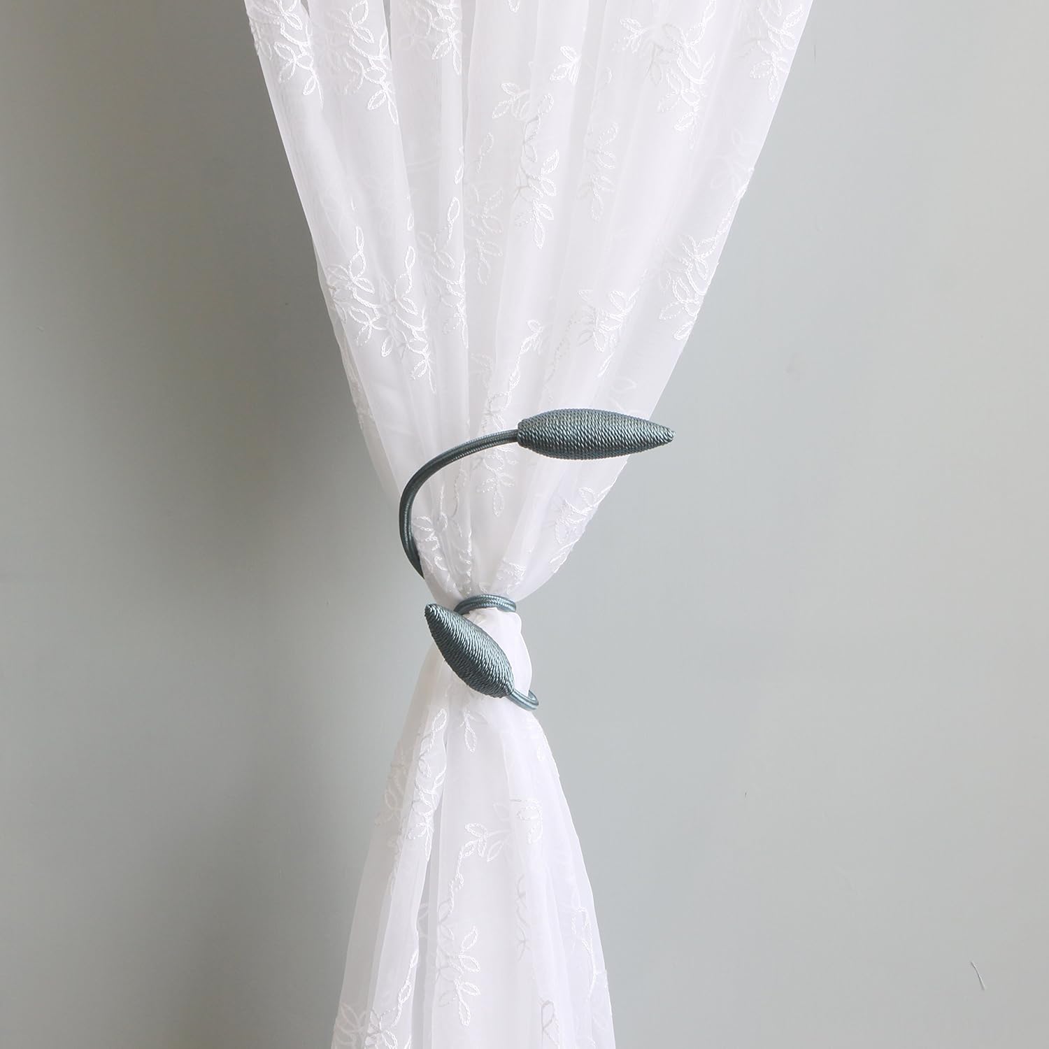 Valea Home 4 Piece Curtain Tiebacks in Teal