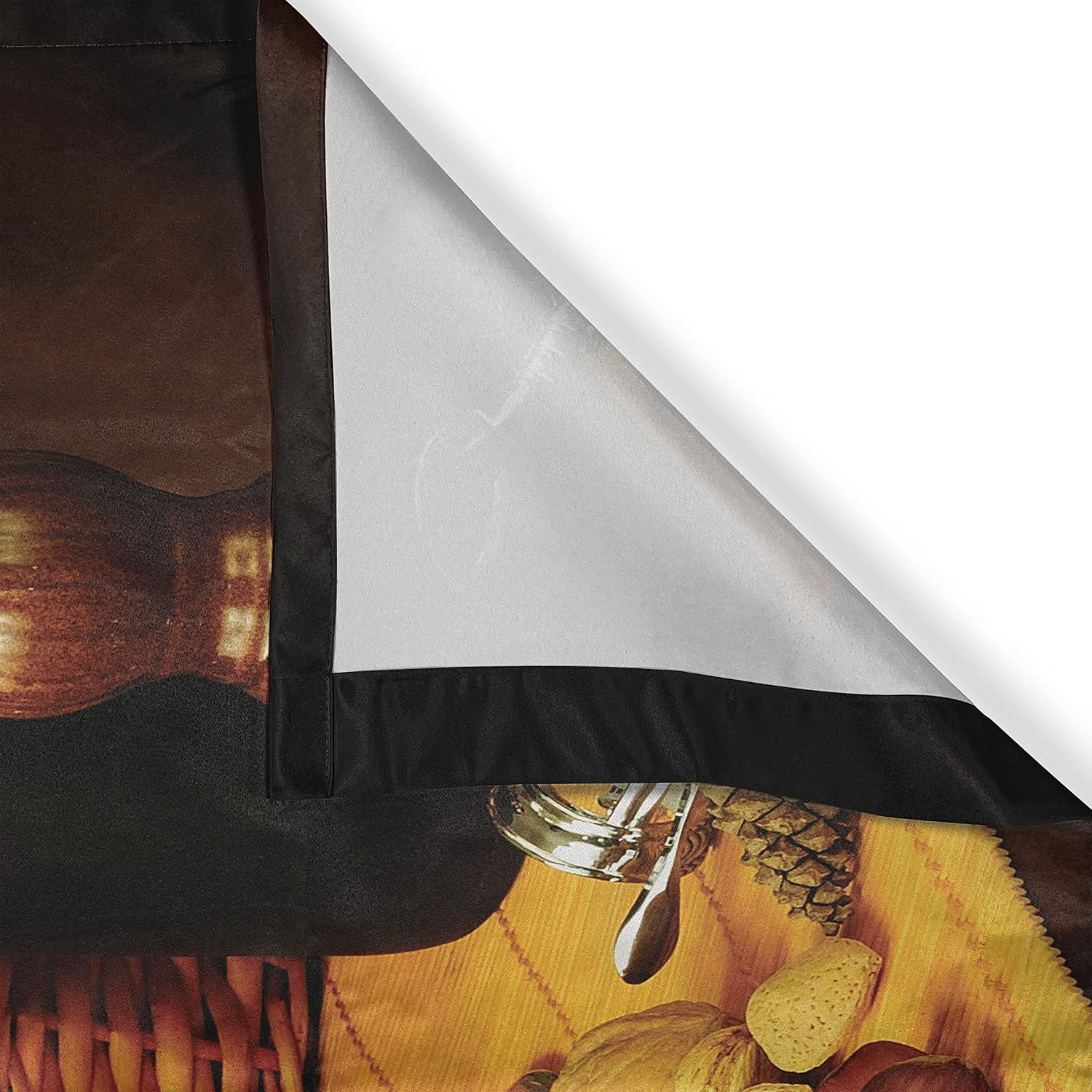 Ambesonne Kitchen Curtains 2 Panel Set 55x39 Vermilion Yellow