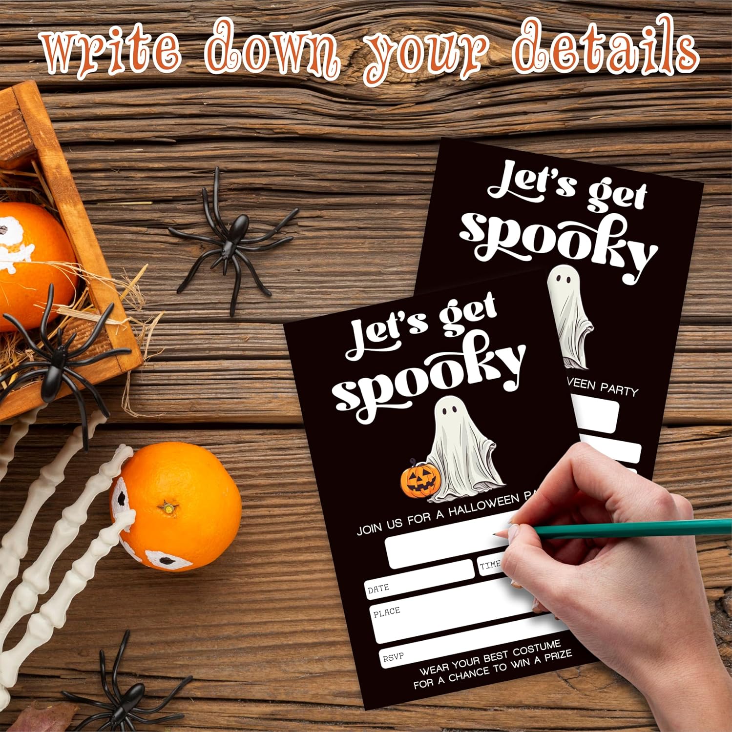EXW Halloween Party Invitations With Envelopes - 20 Set 1