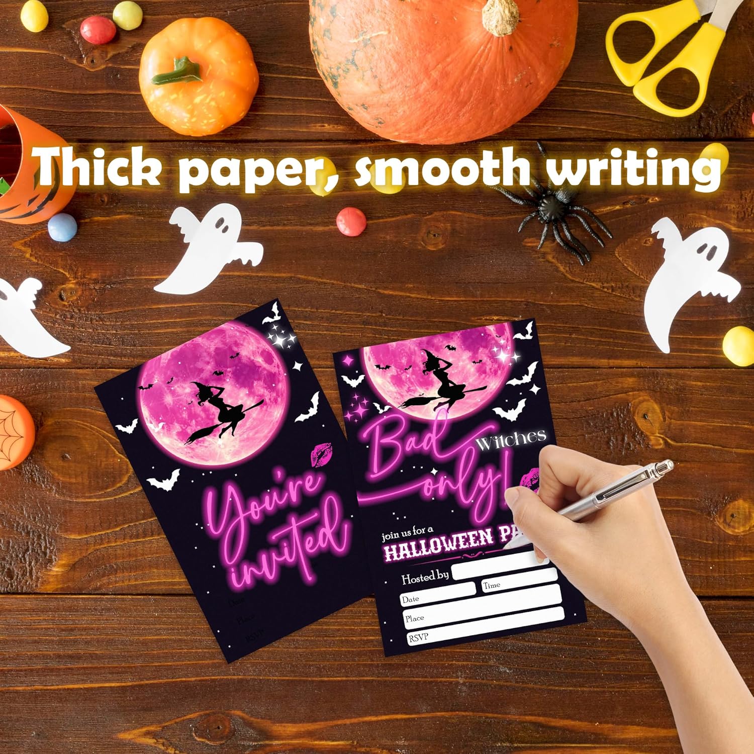 Bad Witches Only Halloween Party Invitation Set Of 20