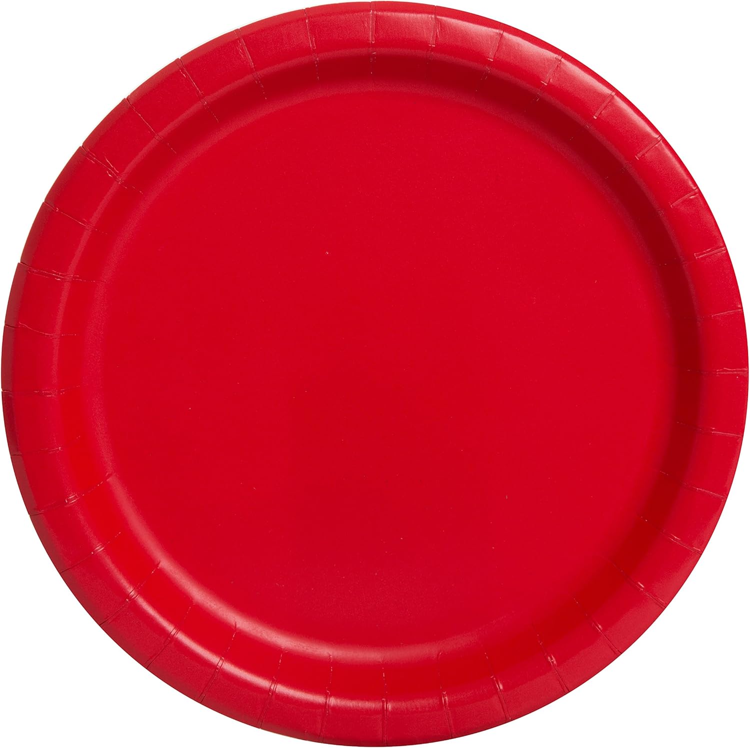 Ruby Red Solid Round Dinner Plates 9 Inch Pack of 16