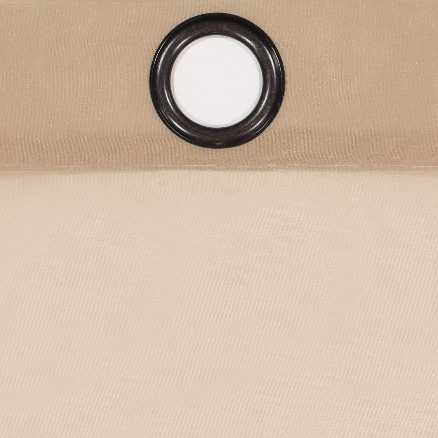 Odor Neutralizing Sheer Voile Grommet Curtain 59x95 Latte