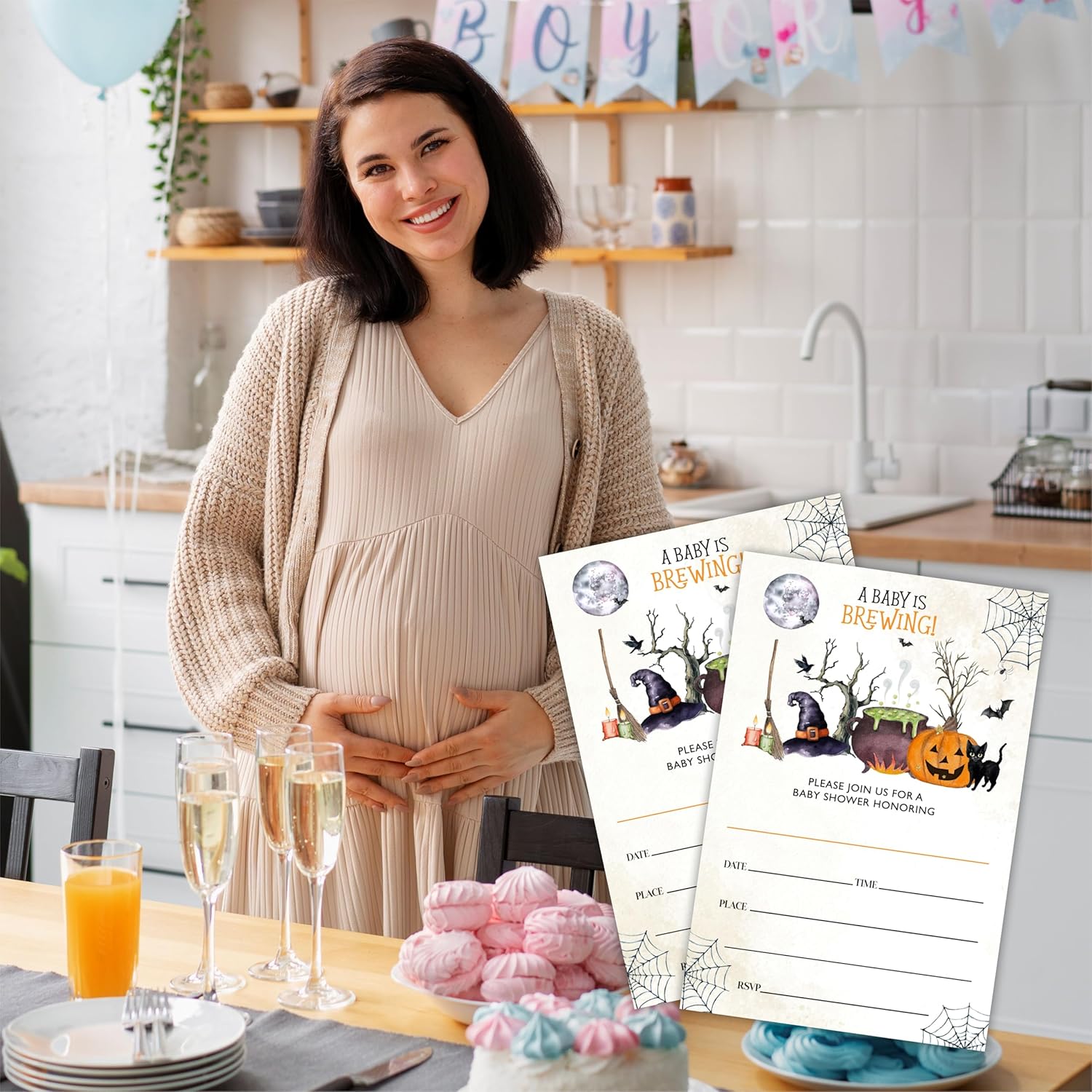 Halloween Baby Shower Invitations Set Of 20