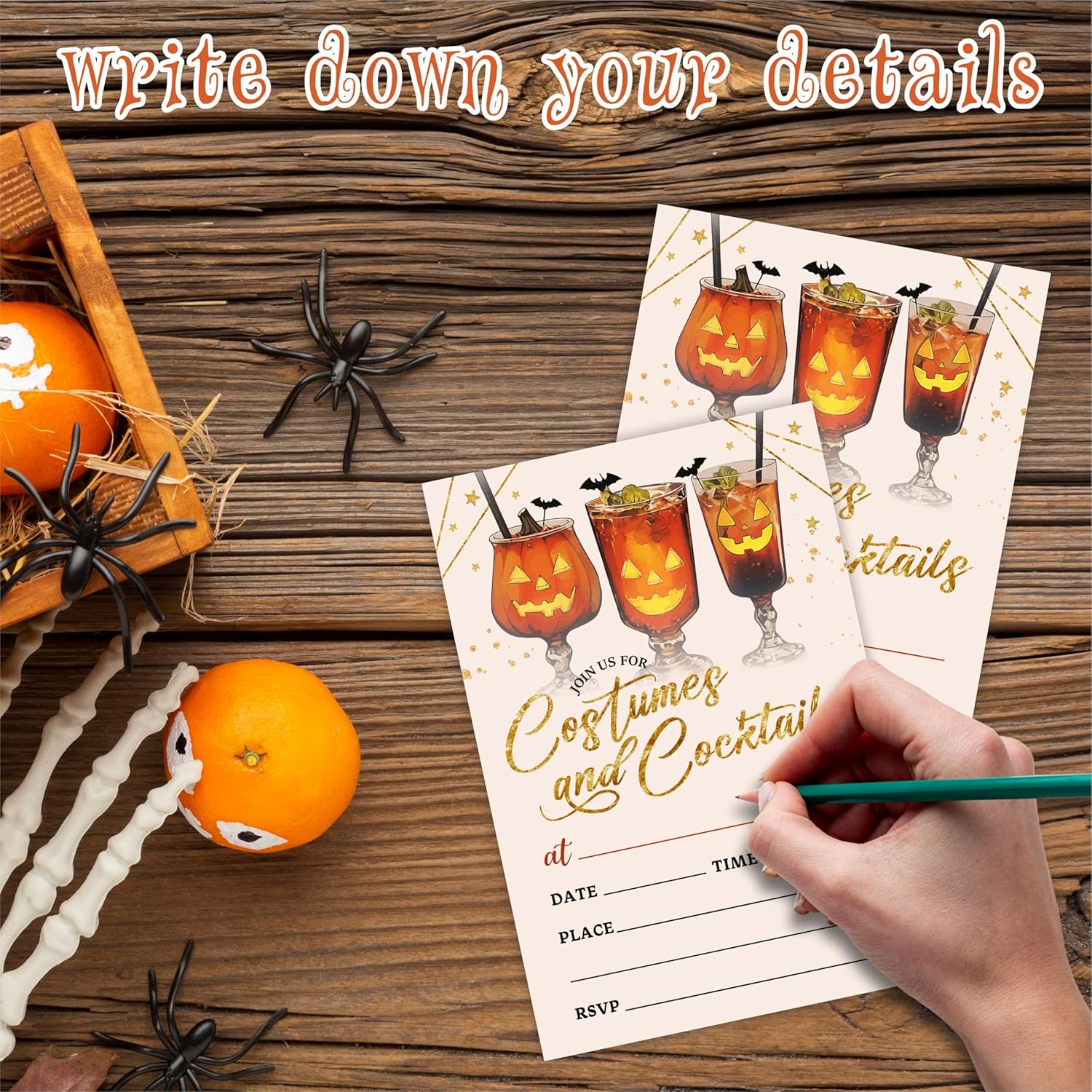 EXW Halloween Costume Party Invitations With Envelopes