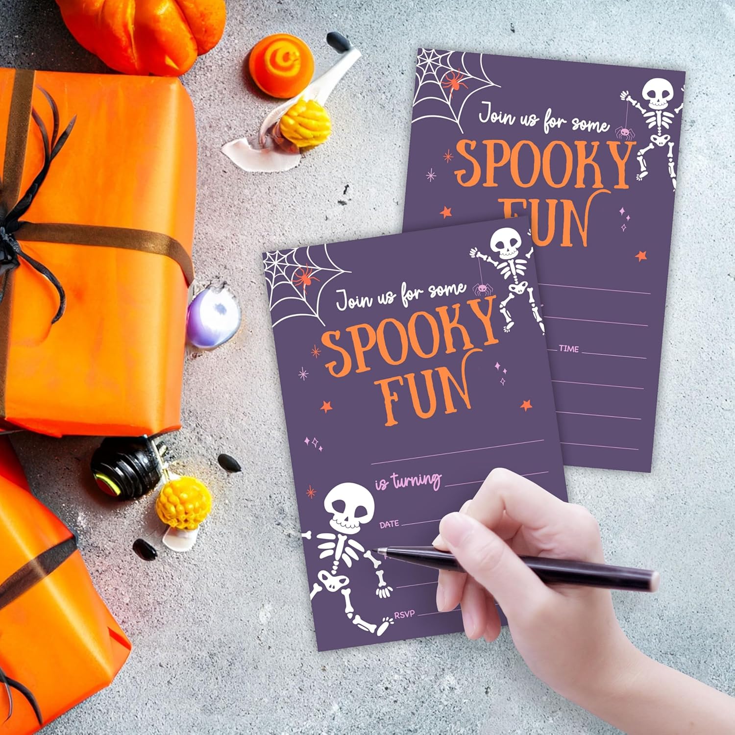 Halloween Party Invitations Set of 25 With Envelopes