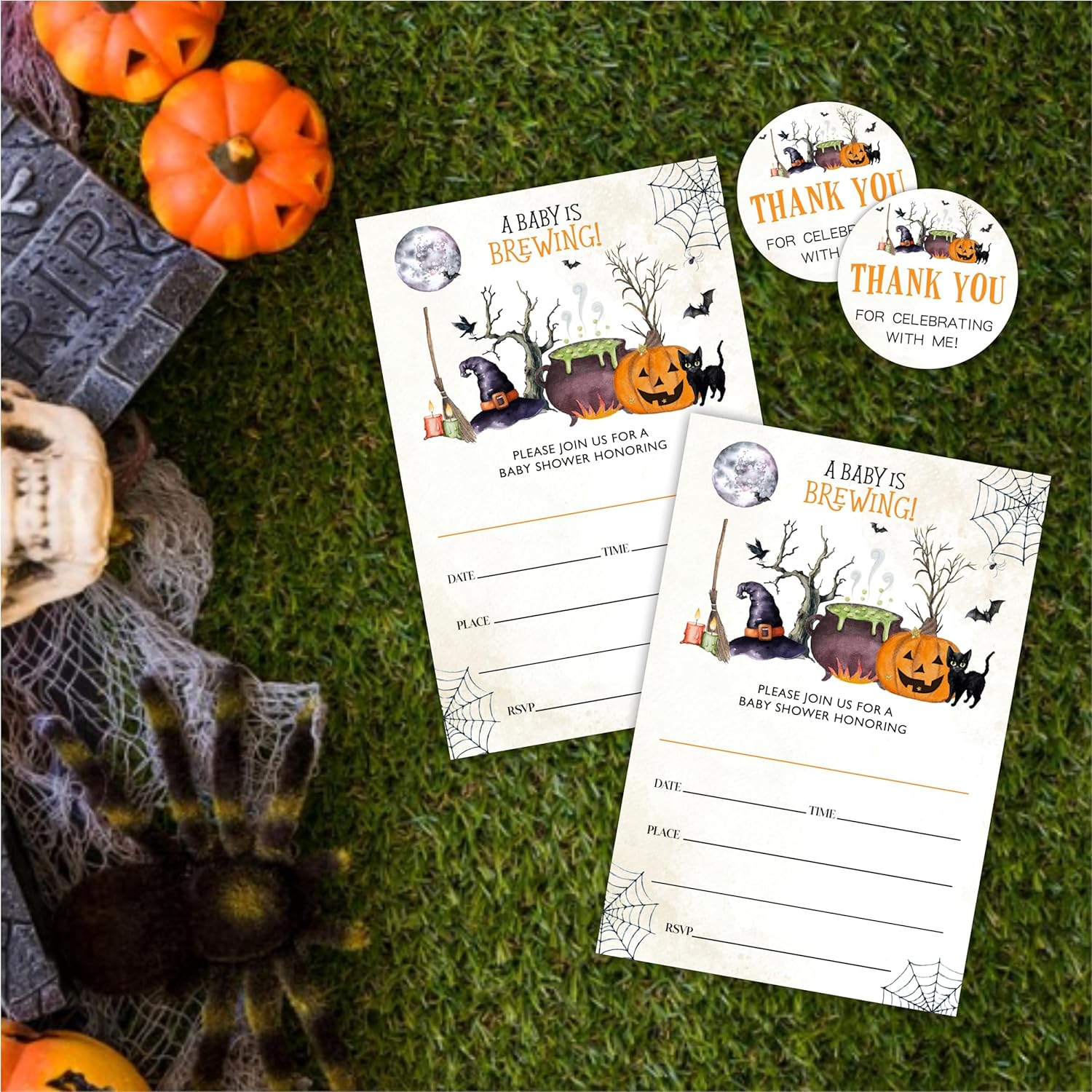 Halloween Baby Shower Invitations Set Of 20